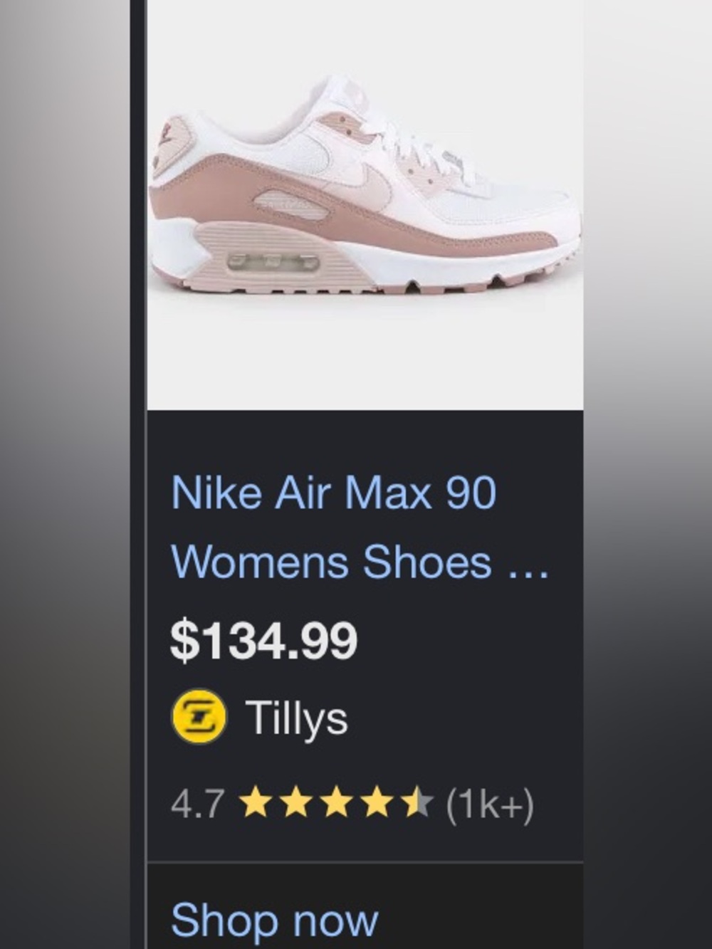 Nike Air Max 90 White Pink Sneakers Women's Sz 8 - Picture 9 of 14